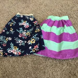 🌈🌈 2 Girls size 7 Skorts 🌈🌈